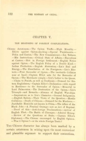 Chapter V. The beginníng of foreign complications