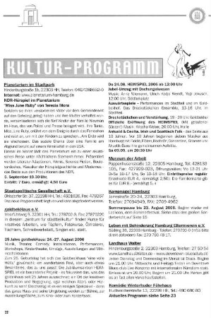 Kultur-Programm