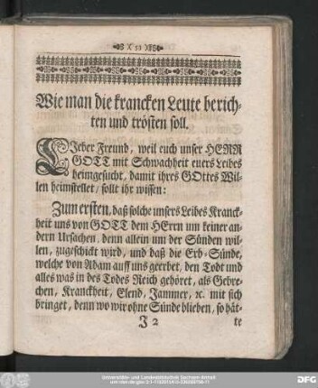 Wie man die krancken Leute berichten und trösten soll.