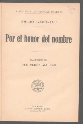 Por el honor del nombre