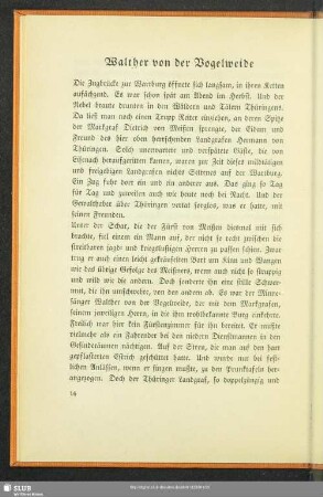 Walther von der Vogelweide