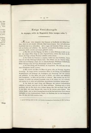 Einige Vorsichtsregeln für diejenigen, welche die Muggendorfer Hölen besteigen wollen