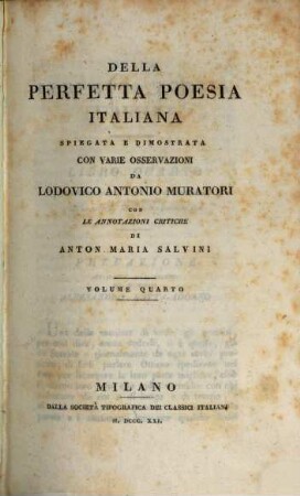 Della perfetta poesia Italiana, 4