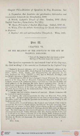 Chapter VI. On the Relation of the Speculum to the Guy of Warwick Romances
