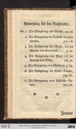 Anweisung fuer den Buchbinder