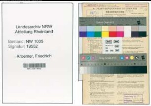 Entnazifizierung Friedrich Kroemer , geb. 09.02.1898 (Steiger)