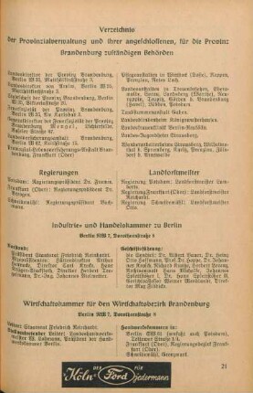 [Provinzialverwaltung]