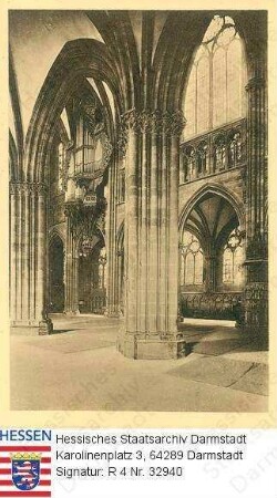 Frankreich, Straßburg / Münster, Inneres mit Orgel