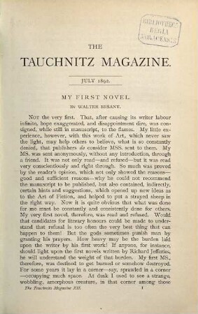 The Tauchnitz magazine : an English monthly miscellany for continental readers, 12/14. 1892