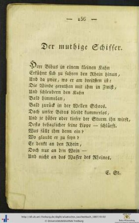 Der muthige Schiffer.