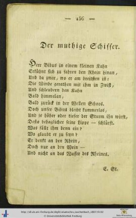 Der muthige Schiffer.