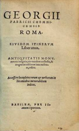 Georgii Fabricii Roma