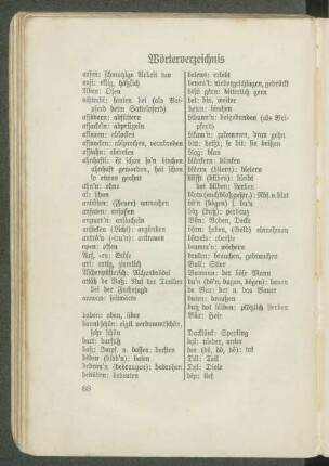 Wörterverzeichnis