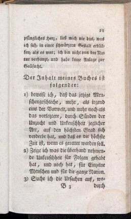 Der Inhalt meines Buches ist folgender:[...]