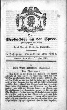41. Stueck, 13. Oktober 1851