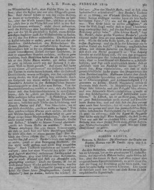 Tenelli, M.: Die Abentheuer des Grafen von Heyden. Berlin: Rücker 1819