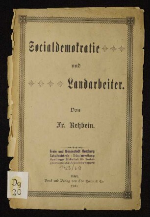 Socialdemokratie und Landarbeiter