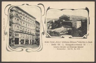 Ansichtskarte Hotel "Union", Königgrätzer Straße 32