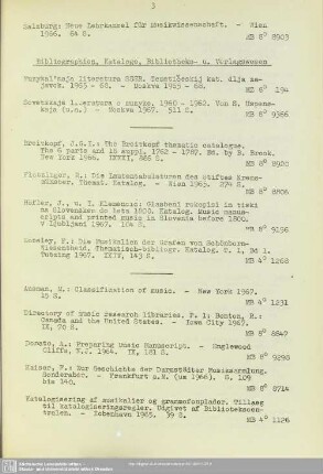 Bibliographien, Kataloge, Bibliotheks- u. Verlagswesen