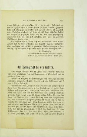 Ein Vehmgericht bei den Kaffern