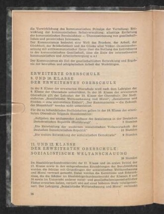 Erweiterte Oberschule 9. und 10. Klasse der erweiterten Oberschule