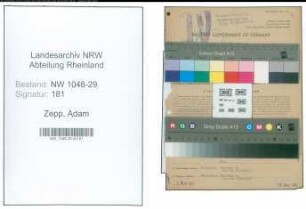 Entnazifizierung Adam Zepp , geb. 29.05.1887 (Beamter)