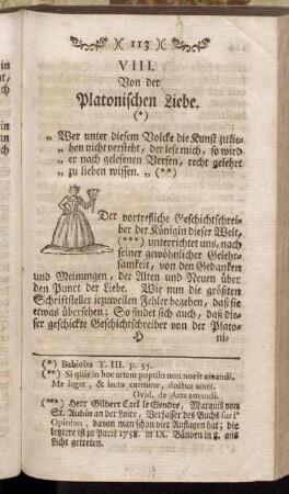 VIII. Von der Platonischen Liebe.