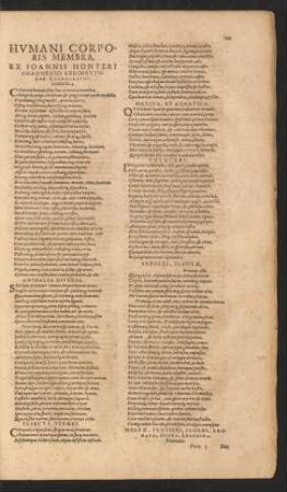 Humani Corporis Membra, Ex Joannis Honteri Coronensis Rudimentorum Cosmographicorum lib. 4.