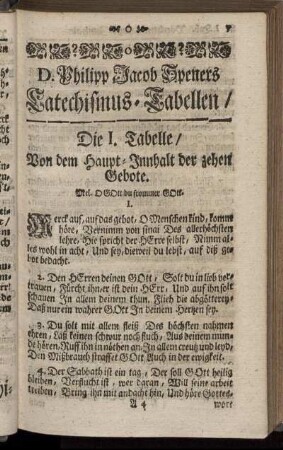 D. Philipp Jacob Speners Catechismus-Tabellen/