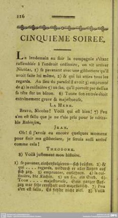 Cinquieme Soiree