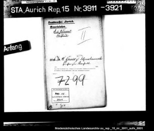 Die dem Hinderk M.S. Gowers im Ditzumer Hammrich erteilte Erlaubnis zum Kramhandel und zur Schankwirtschaft