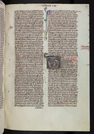 Zierinitiale (Prolog Liber Josue): T(andem finito)