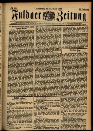 Ausgabe vom Donnerstag, den 10. August 1893.