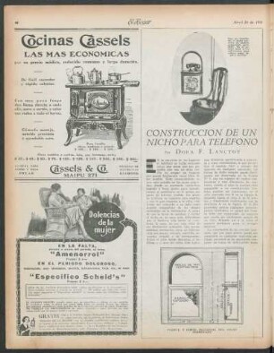 Construcción de un nicho para teléfono