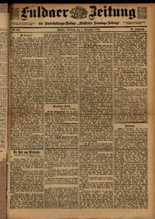Ausgabe vom Dienstag, den 07. November 1899.