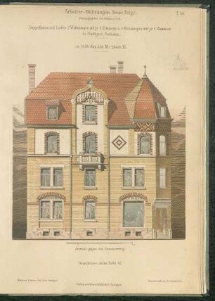 Doppelwohnhaus mit Laden in Stuttgart-Ostheim