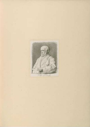 Tafel: Bildniss Adolf Menzel. Nach der Marmorbüste von Reinhold Begas