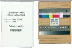 Entnazifizierung Walter Rullmann , geb. 25.12.1917 (Bahnarbeiter)