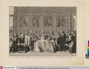 [Le Prince d'Orange. Guillaume III, prête serment en qualité de Stathouder, en 1672; Wilhelm III. von Oranien leistet 1672 den Eid als Statthalter]