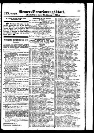 335.Ausgabe. Freitag, 22. Januar 1915