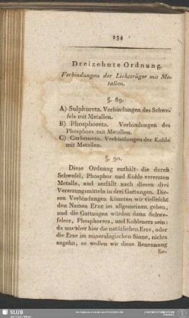 Dreizehnte Ordnung. Verbindungen der Lichtträger mit Metallen