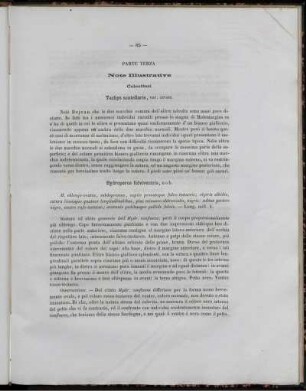 Parte Terza Note Illustrative. Coleotteri