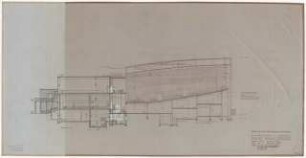 Technische Universität Berlin Elektrotechnische Institute, 2. Bauabschnitt: Hörsaal Schnitt E-F 1:100