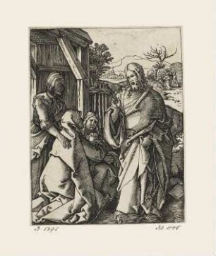 Abschied Christi von Maria, Blatt 6 der Folge "Passion Christi"