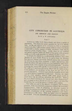 City Congestion in Australia.