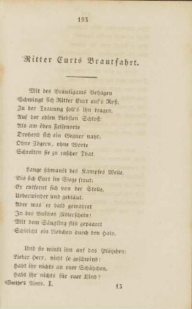 Ritter Curts Brautfahrt.