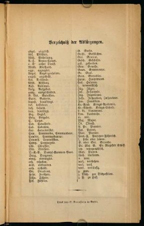 Verzeichnis der Abkürzungen