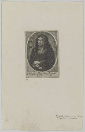 Bildnis des Johann Joachim Angrer