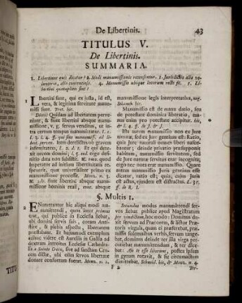 Titulus V. De Libertinis