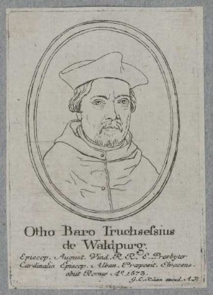 Bildnis des Otho Truchsessius de Waldpurg